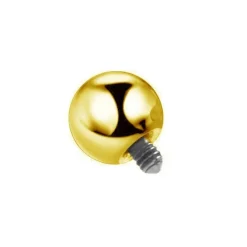 Tytanowa nakrętka - złota kulka - TNA-025