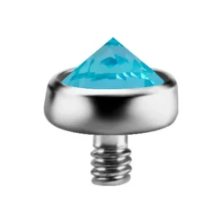 Tytanowa nakrętka Dermal morska Premium Zirconia - TNA-058