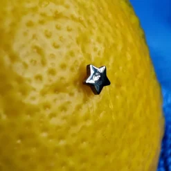 Tytanowa nakrętka gwiazdka - srebrna - TNA-013