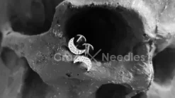 Tytanowa nakrętka księżyc - srebrny - TNA-068