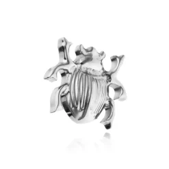 Tytanowa nakrętka żuk - srebrna - TNA-198