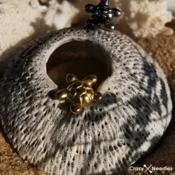 Tytanowa nakrętka żółw złota - TNA-132