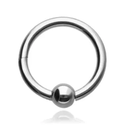 Tytanowe kółko BCR Clicker srebrny - TK-075