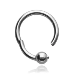 Tytanowe kółko BCR Clicker srebrny - TK-075