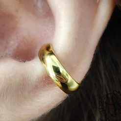 Tytanowe kółko clicker obrączka - złoty - TK-026