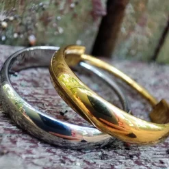 Tytanowe kółko clicker obrączka - srebrny - TK-026