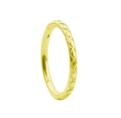 Tytanowe kółko clicker szlif złote - TK-048