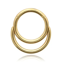 Tytanowe kółko clicker złoty - TK-004