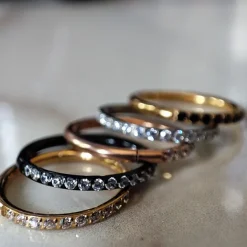 Tytanowe kółko ozdobne CLICKER złoty - TK-023