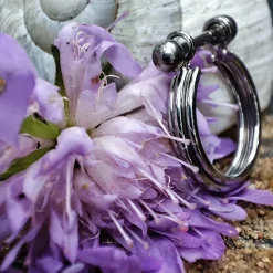 Tytanowe kółko ozdobne PREMIUM CRYSTALS - TK-043