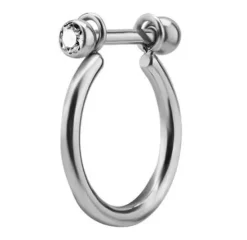 Tytanowe kółko ozdobne PREMIUM CRYSTALS - TK-044