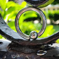 Tytanowe kółko z kulką - BCR - TK-011