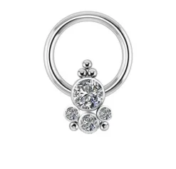 Tytanowe kółko z ozdobą - TK-059