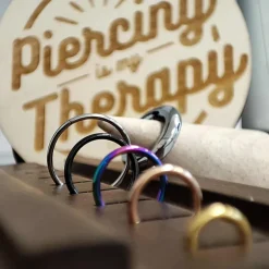 Tytanowe kółko złote segment CLICKER - TK-001