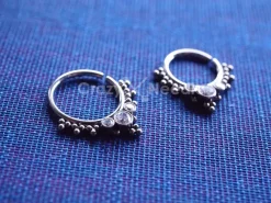 Tytanowe rozginane kółko Continuous - ozdobne - TK-027