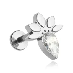 Tytanowy labret ozdobny - TGW-032