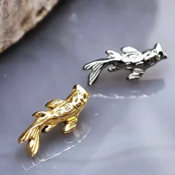 Tytanowy labret rybka Koi - złota