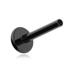 Tytanowy pręcik typu labret - gwint wewnętrzny - czarny - TCZ-003