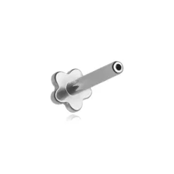 Tytanowy pręcik typu labret kwiatek - PUSH IN - TCZ-019